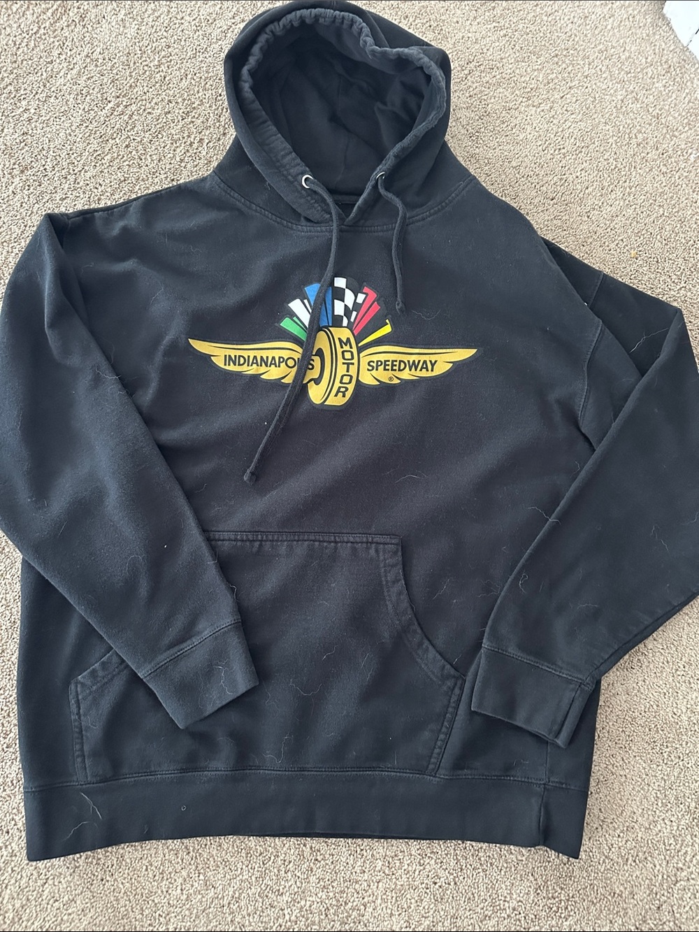 Indianapolis Motor Speedway Black Pullover Hoodie